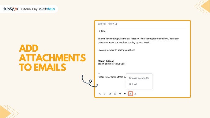 How to Add Attachment to Hubspot Marketing Email?